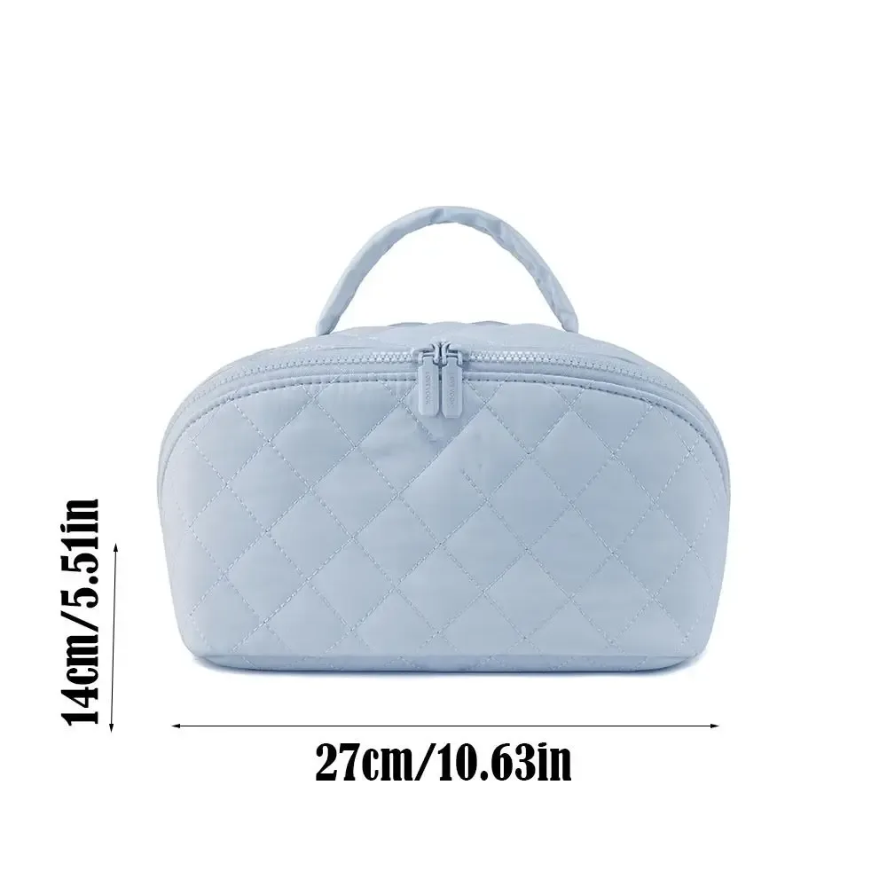 nouvelle trousse de maquillage pour femmes, grande capacité, pliable à plat, légère, portable, trousse de toilette, trousse à cosmétiques, sac de voyage et d'affaires