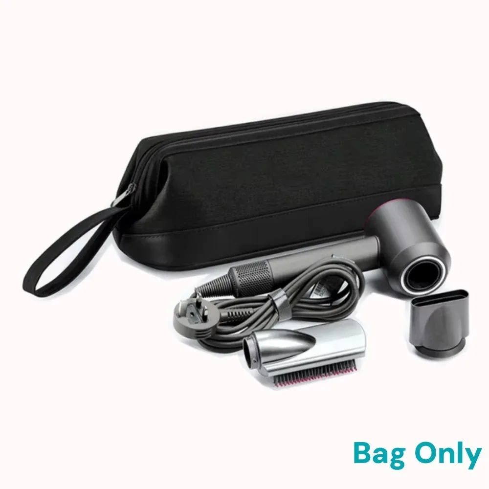 étui de transport pour sèche-cheveux en cuir pu, organisateur de rangement, étanche, anti-poussière, pochette de voyage portable pour dyson