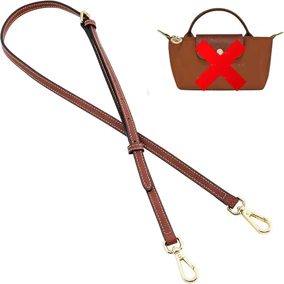 sangle de sac à bandoulière de remplacement en cuir pour mini sac longchamp, sangle d'épaule sans poinçonnage, accessoires de sac de modification