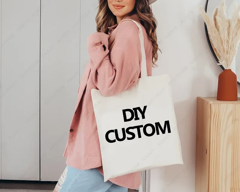 sac fourre-tout en toile personnalisé - sac publicitaire avec logo sur mesure - cadeau promotionnel pour salon professionnel - produit promotionnel pour événement professionnel - marque