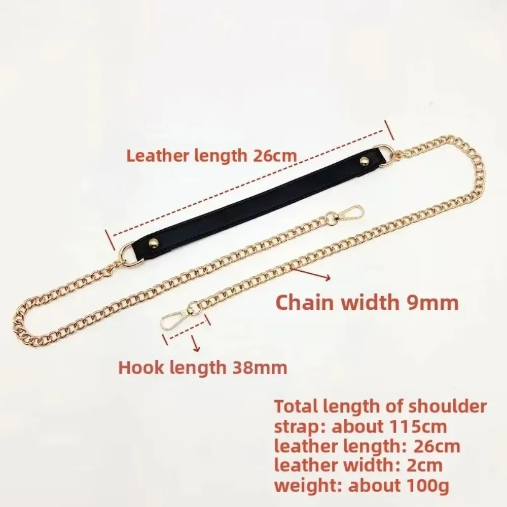 sangle de remplacement haut de gamme en cuir pu pour sac à bandoulière, accessoire de sac à chaîne anti-stress