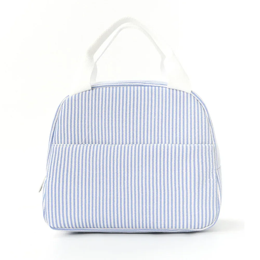 sac isotherme compact en velours côtelé, sac à déjeuner portable, sac de rangement grande capacité, sac à main minimaliste pour pique-nique