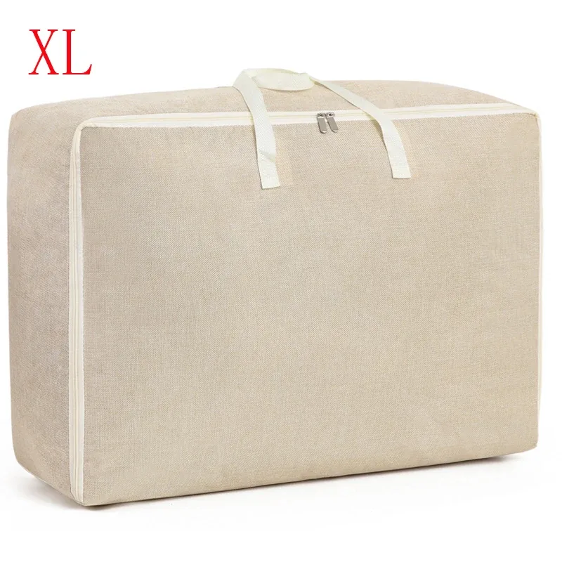 sac à bagages portable, sacs de rangement pour vêtements de voyage, sac à main à fermeture éclair, anti-poussière, gril en coton, grand sac de sport à main