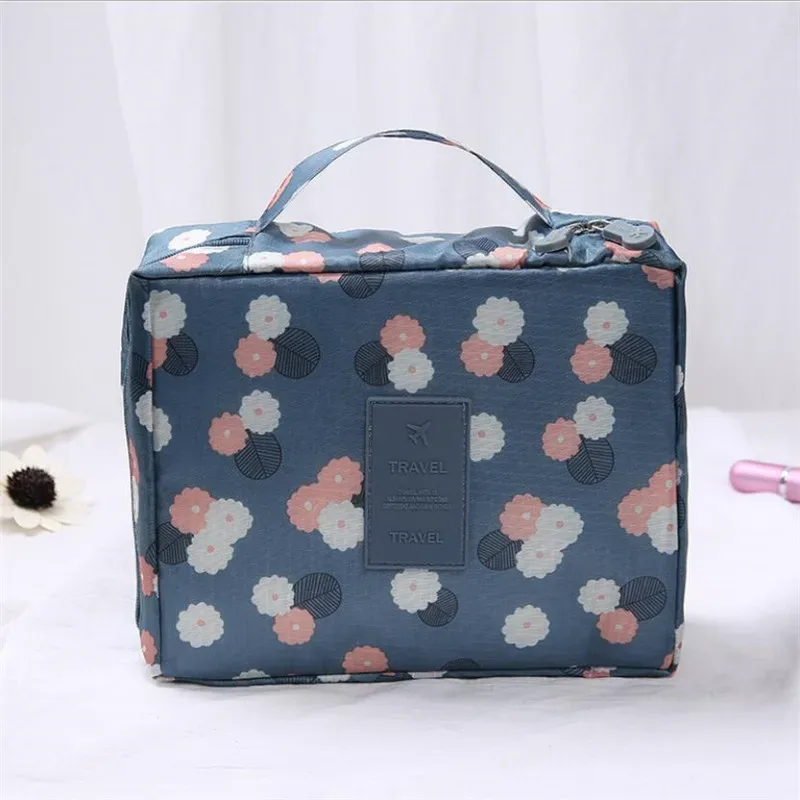 sac à cosmétiques organisateur sac de maquillage portable étanche mini couleur unie flamant voyage sac de rangement de toilette pochette de lavage de beauté