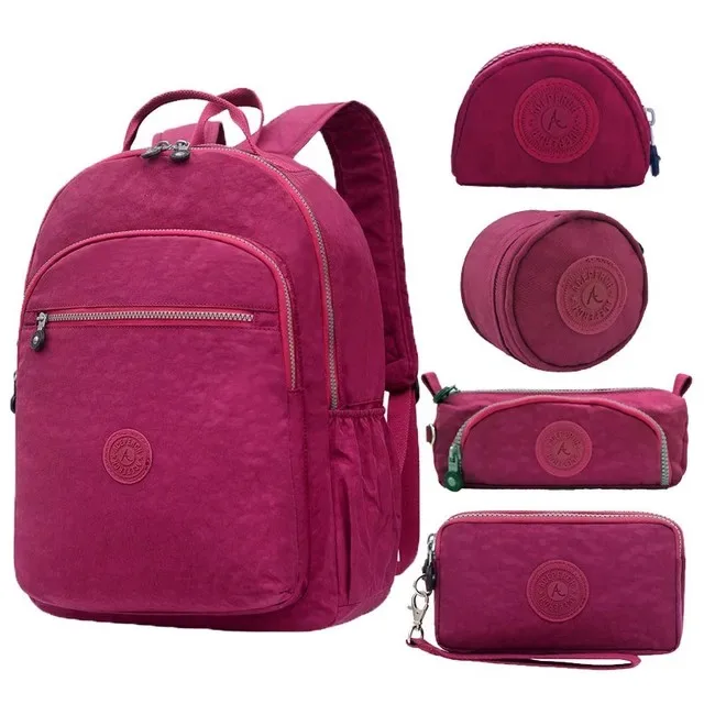 aceperch – sac à dos d'école en nylon pour filles et adolescentes, pour ordinateur portable