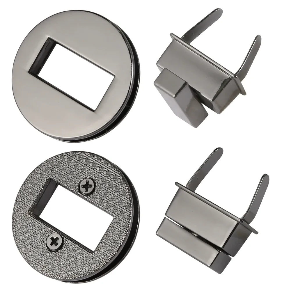 serrures torsadées rondes pour femmes, sac à main bricolage, quincaillerie pour sac à main, accessoires de sacs à bagages, 3.5cm
