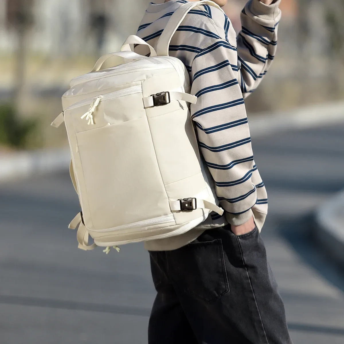 sac à dos de voyage de grande capacité, compartiment de voyage, léger, voyage d'affaires, sac d'ordinateur multifonctionnel pour hommes, portable