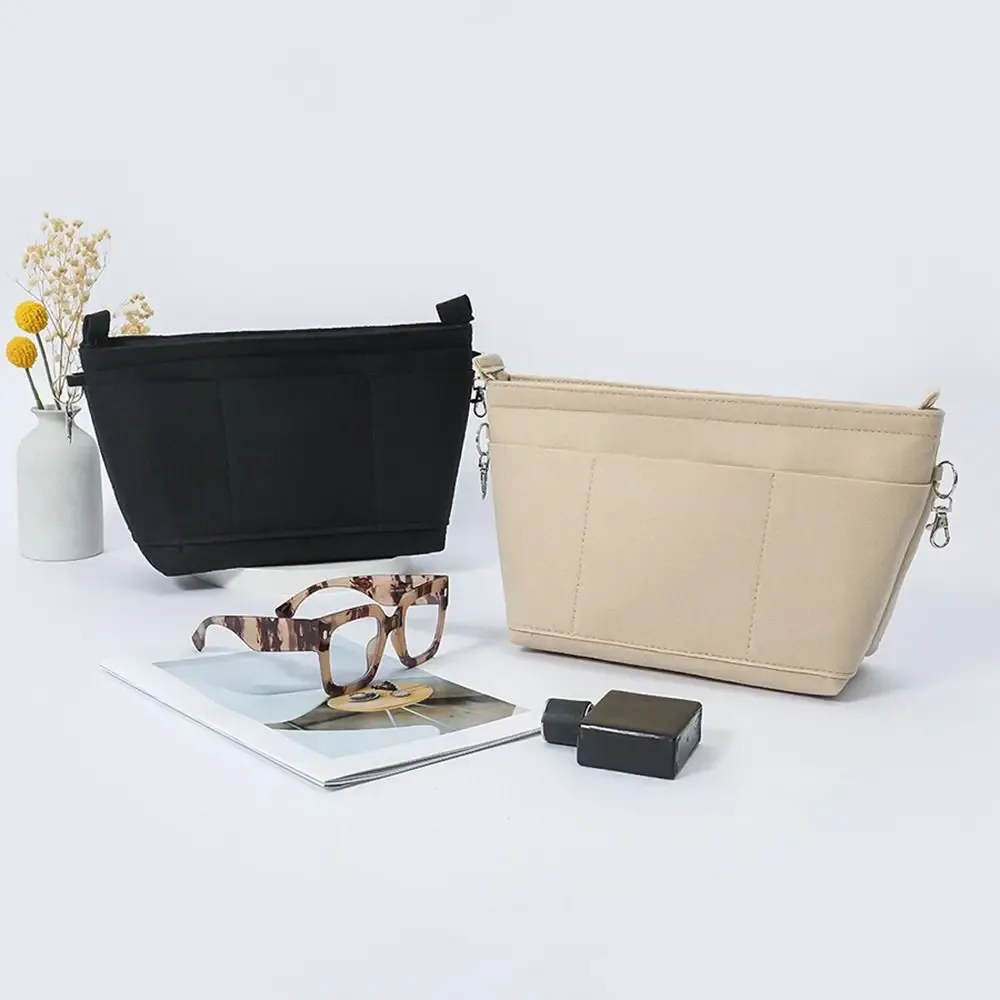 organisateur de sac à main en feutre multi-poches, grande capacité, portable, pour rangement et organisation