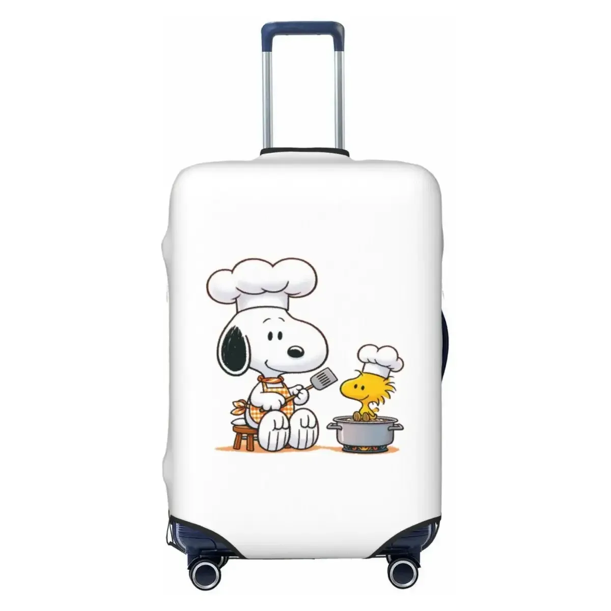 housse de bagage imprimée chiens mignons de qualité supérieure, haute élasticité, 18-32 pouces, résistante à la poussière, anti-rayures, lavable, pour voyage