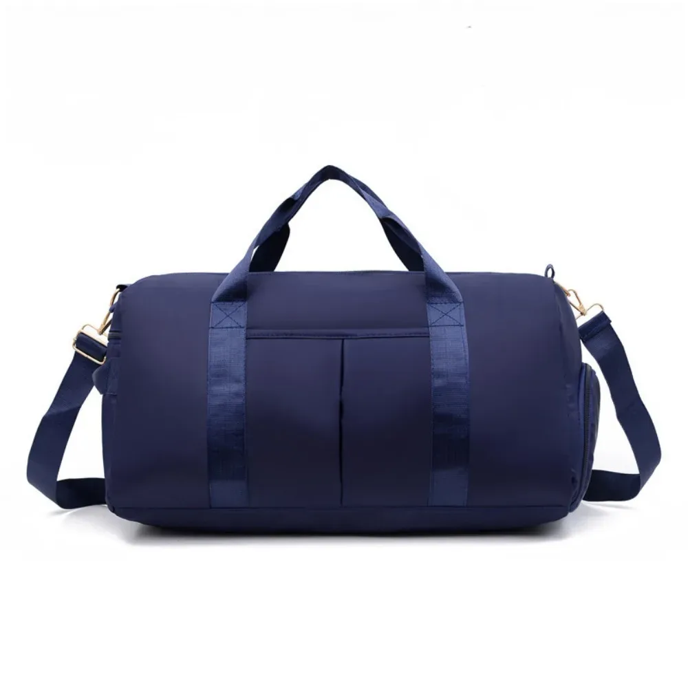 oxford – sac de voyage pour bagages, sac de sport en nylon multicouche pour courtes distance, couleur unie avec compartiment à chaussures, sac à bandoulière de gymnastique