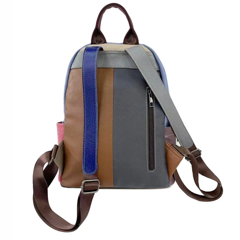 Sac à dos Vintage en cuir véritable pour femme, cartable de voyage antivol pour dames, nouvelle collection 2025