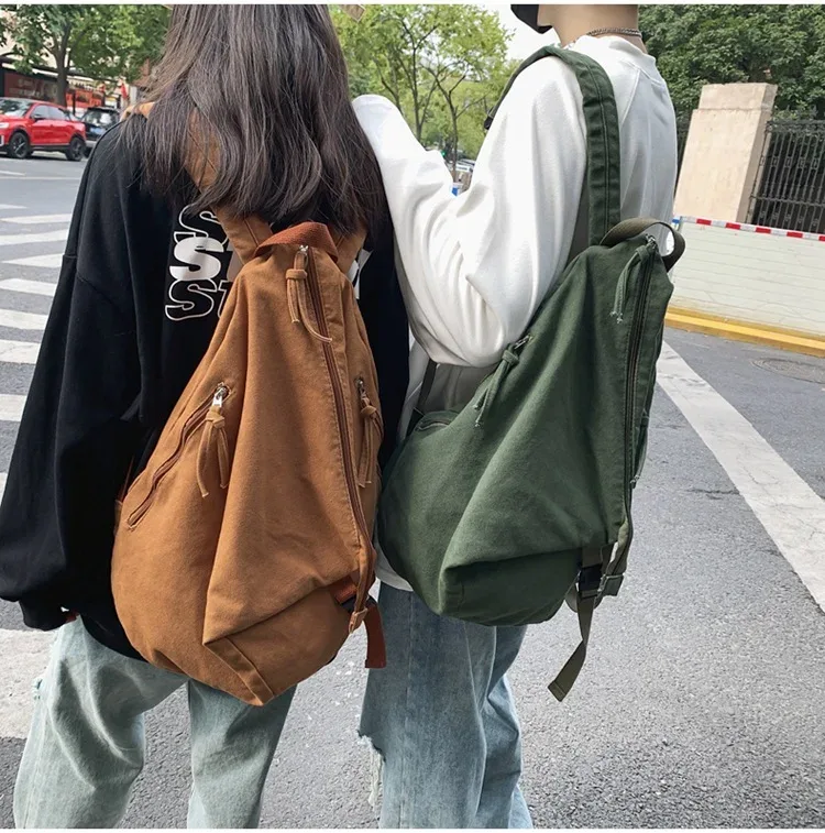 Sac à dos en toile de style japonais à la mode et décontracté pour lycéens et étudiants sac à dos femmes 가mochilas masculinas