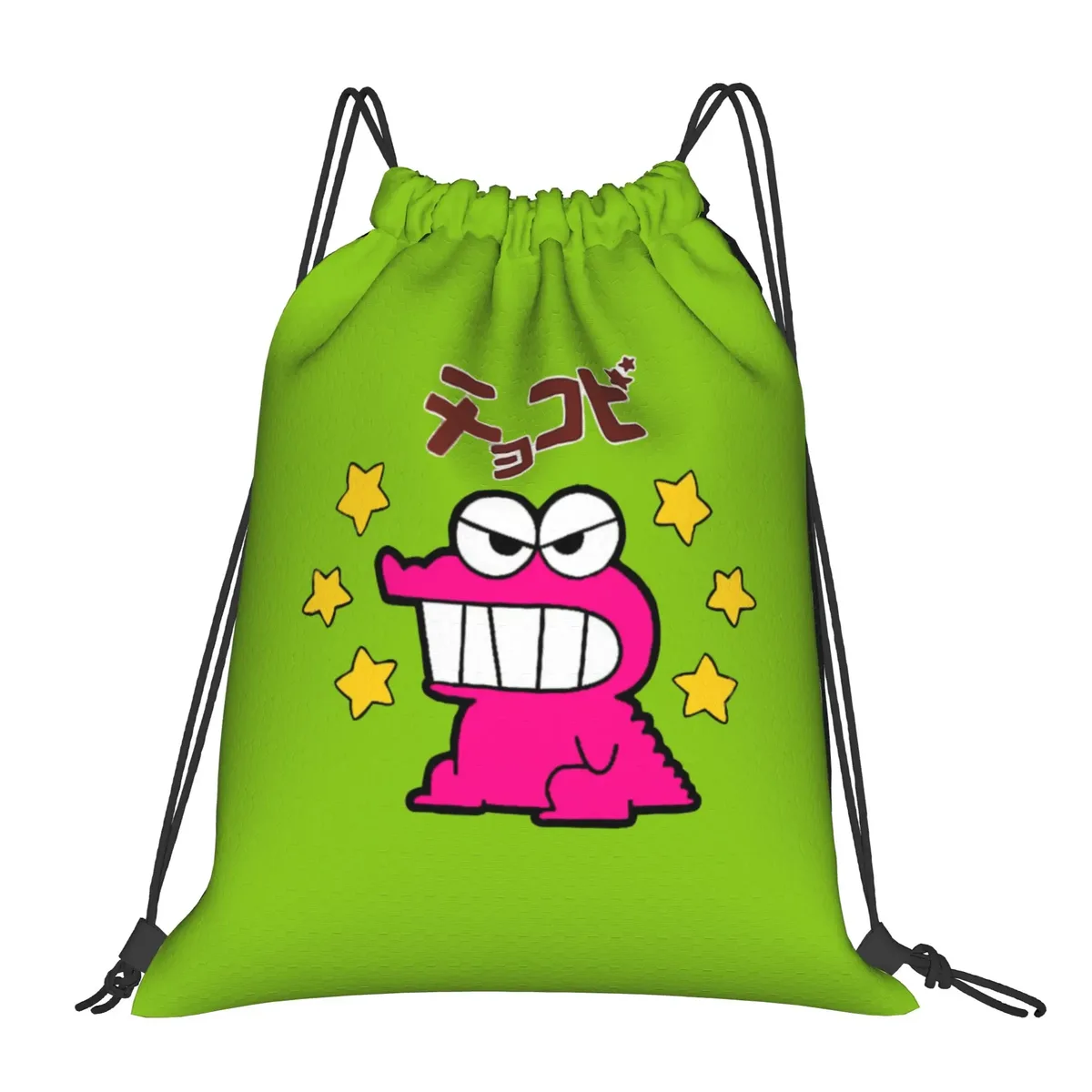 sac à dos à cordon de serrage crayon shin-chans, sac de sport résistant à l'eau pour la randonnée