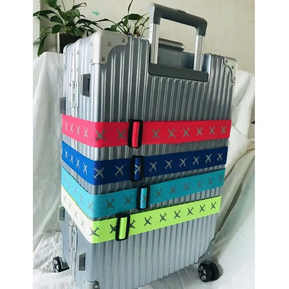 sangle de bagage de voyage, 1 pièce, verrouillage par mot de passe réglable, ceinture d'emballage, verrouillage sécurisé, antivol, ceinture de regroupement