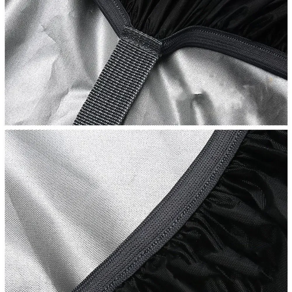 housse de pluie réfléchissante à double boucle en tissu oxford, housse de sac extérieur élastique, housse de pluie réglable pour sac à dos, randonnée, escalade