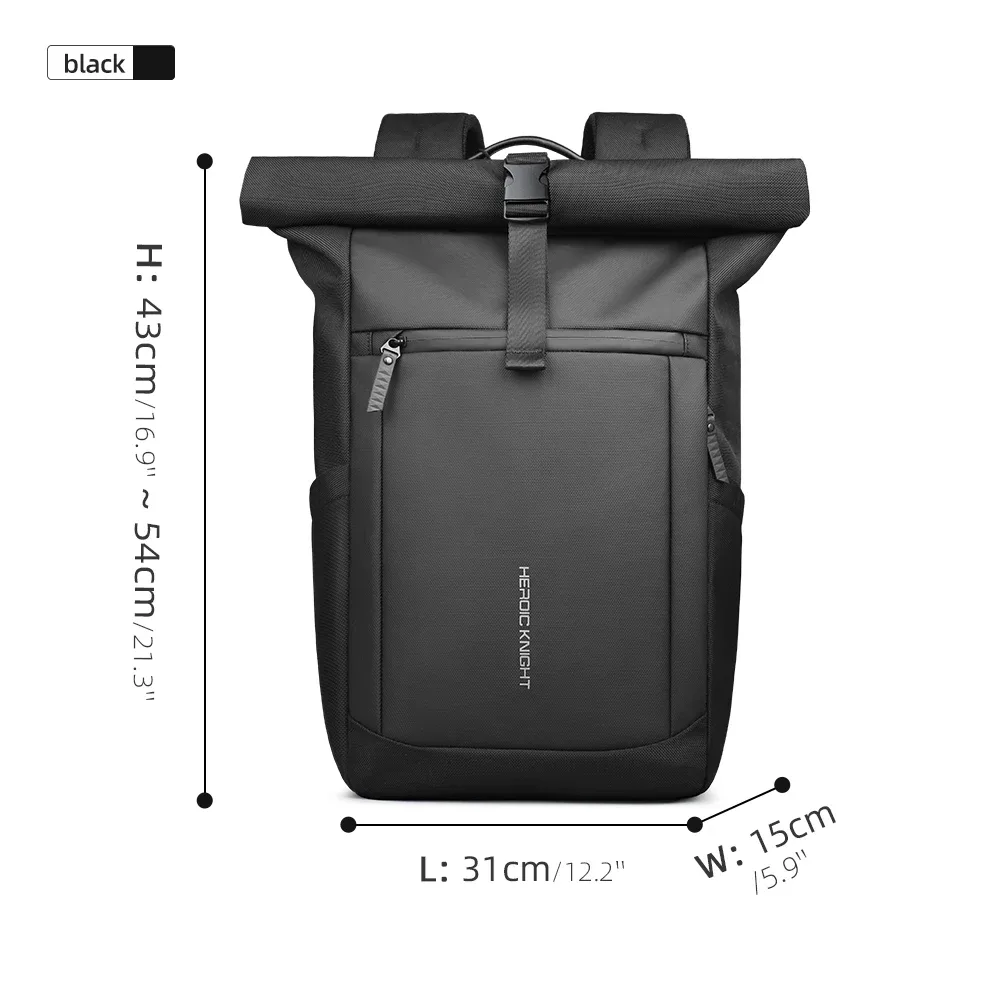 heroic knight sac à dos pour ordinateur portable à roulettes avec compartiment extensible et résistant à l'eau pour homme sac à dos élégant pour voyage décontracté