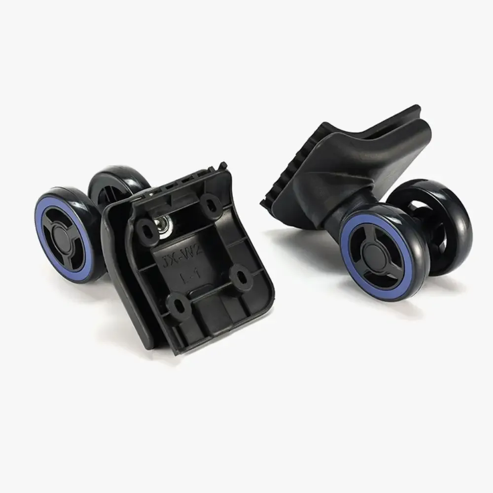 roues universelles silencieuses pour bagages, résistantes à l'usure, absorption des chocs, roulettes antidérapantes pour valise, roues de remplacement