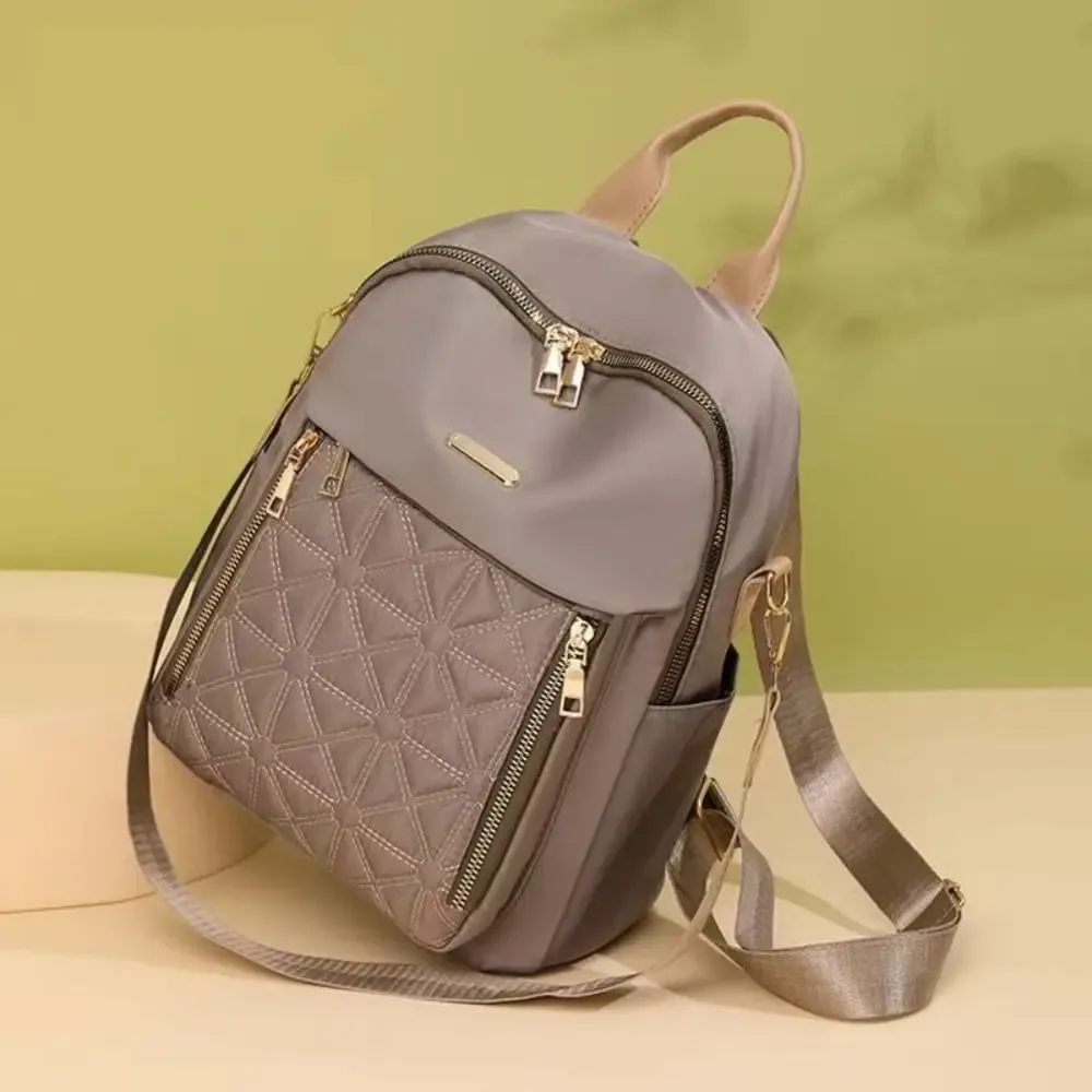 Sac à dos de luxe Simple en tissu Oxford, sac à bandoulière multifonctionnel de couleur unie, sac à main de Style coréen rétro