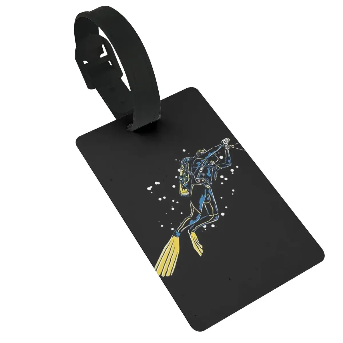 étiquettes de bagage de plongée sous-marine, accessoires de valise, voyage, bagages d'embarquement, porte-étiquette portable, nom d'identification, cadeau de plongeur