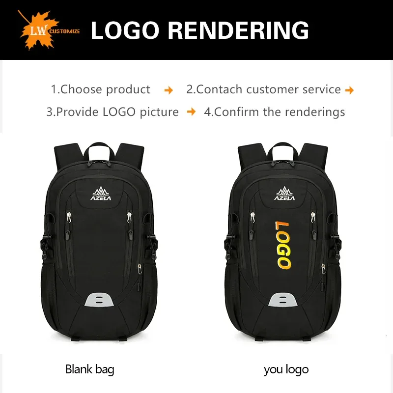 sac à dos de randonnée personnalisé avec logo, léger, grande capacité, pour sports de plein air, randonnée, camping, vente en gros