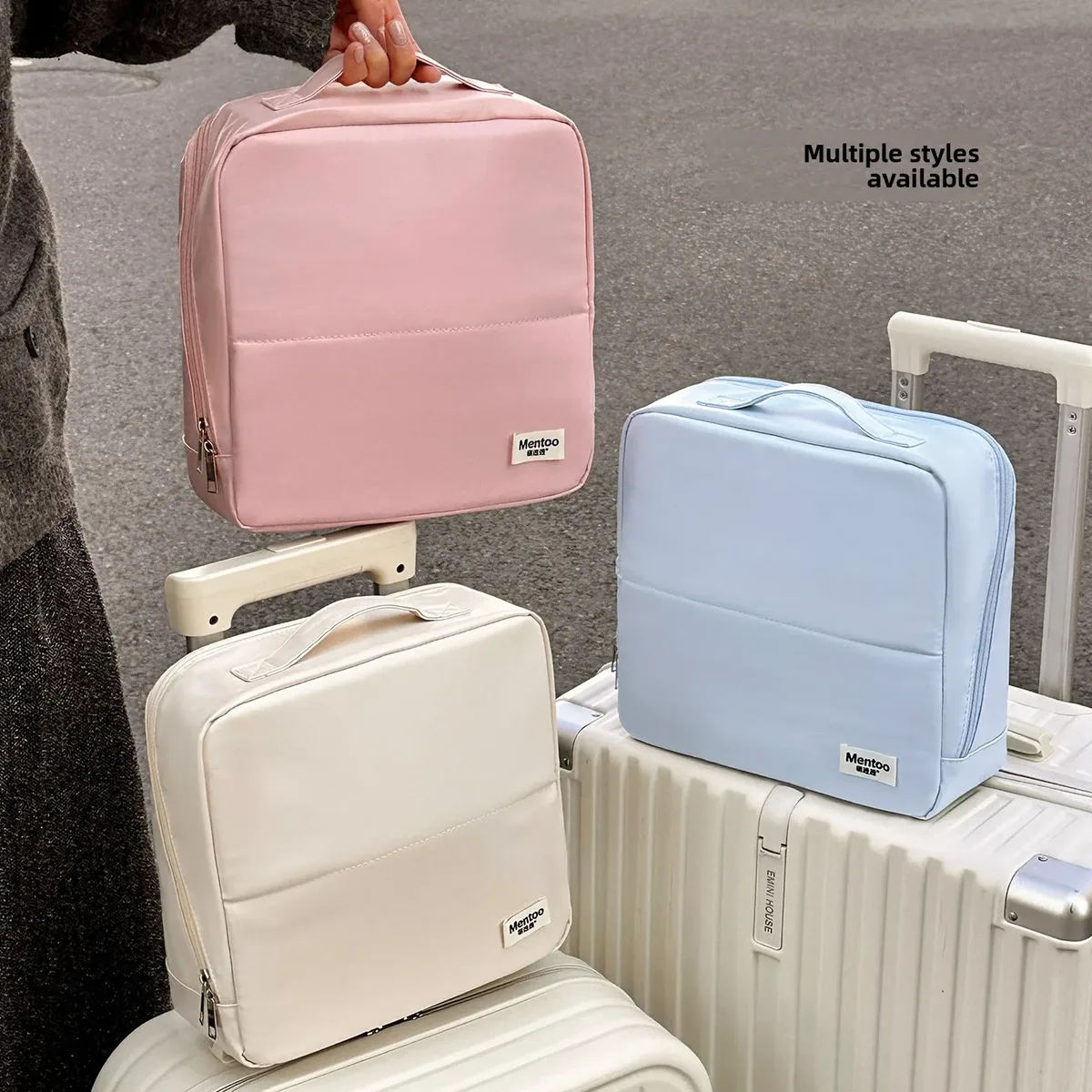 sac de maquillage étanche en pu pour voyage, sac de toilette sec et humide, sac de rangement pour cosmétiques, organisateur de grande capacité, sac à cosmétiques