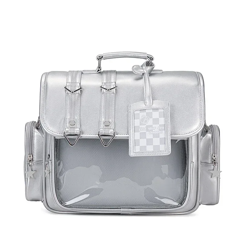 lolita jk transparent mochilas mujer y2k mochila preppy style ita sac haute capacité bolsas banlieue sac à dos sacs pour femme