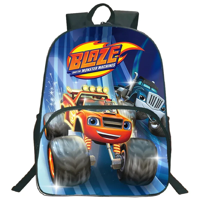 sac à dos blaze and the monster machines, 3 pièces, sac d'école pour enfants avec sacs à bandoulière, trousse à crayons, sac à dos blaze car pour garçons et filles