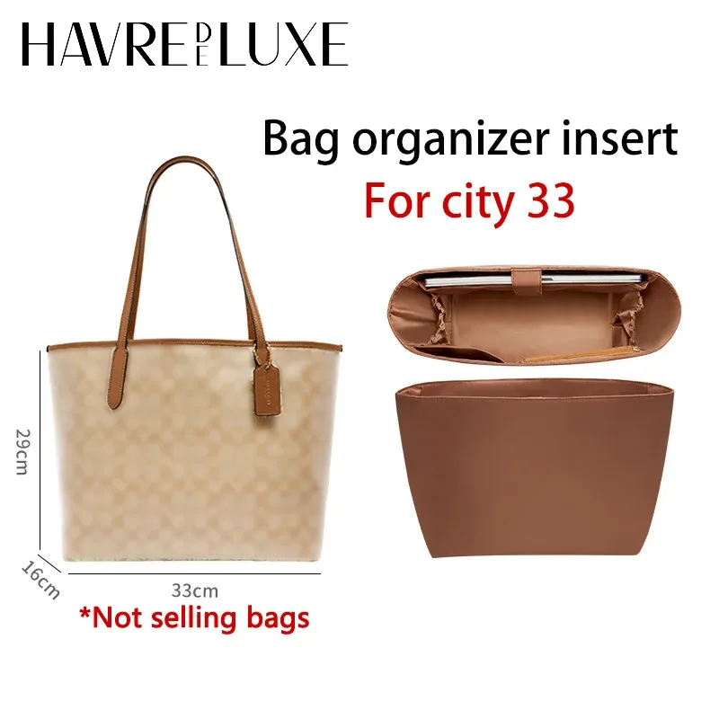 insert organisateur de sac pour city 33, sac de rangement en nylon résistant, sangle d'épaule, sacoche pour ordinateur portable, accessoires de sac