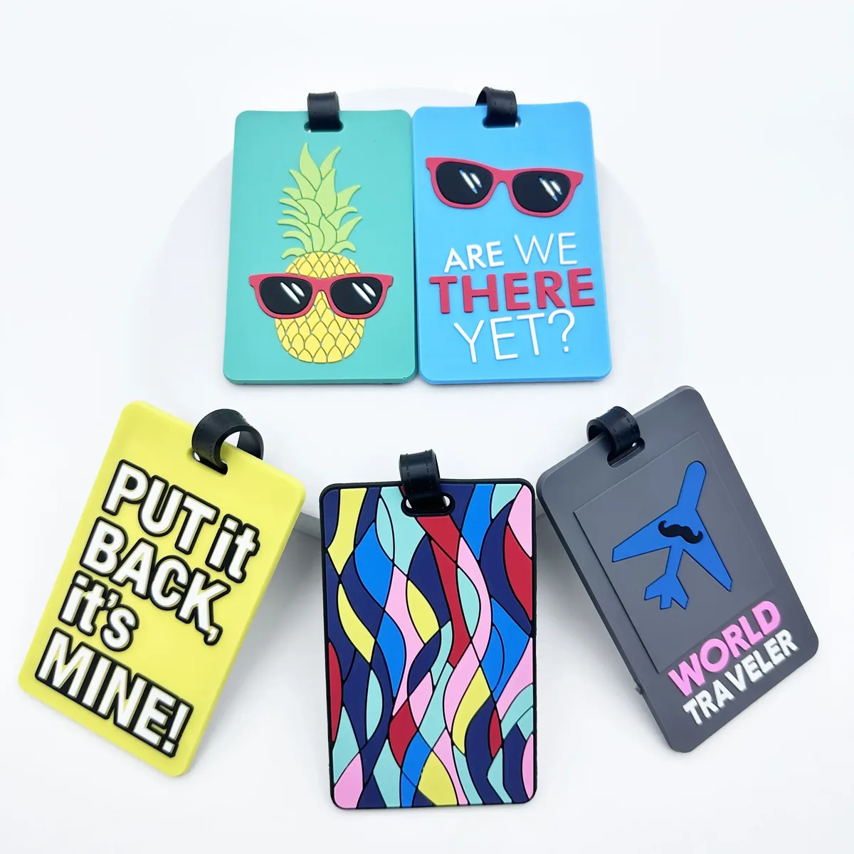 étiquette de bagage en pvc, 1 pièce, étiquette de voyage portable en silicone, porte-adresse d'identification, accessoire de valise avec protection d'information sécurisée