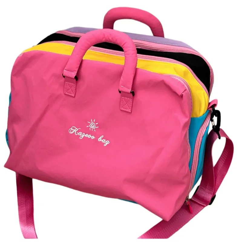 sac de voyage tendance multicolore pour courts séjours, sac de sport léger à main, sac de voyage pour l'hébergement et les loisirs