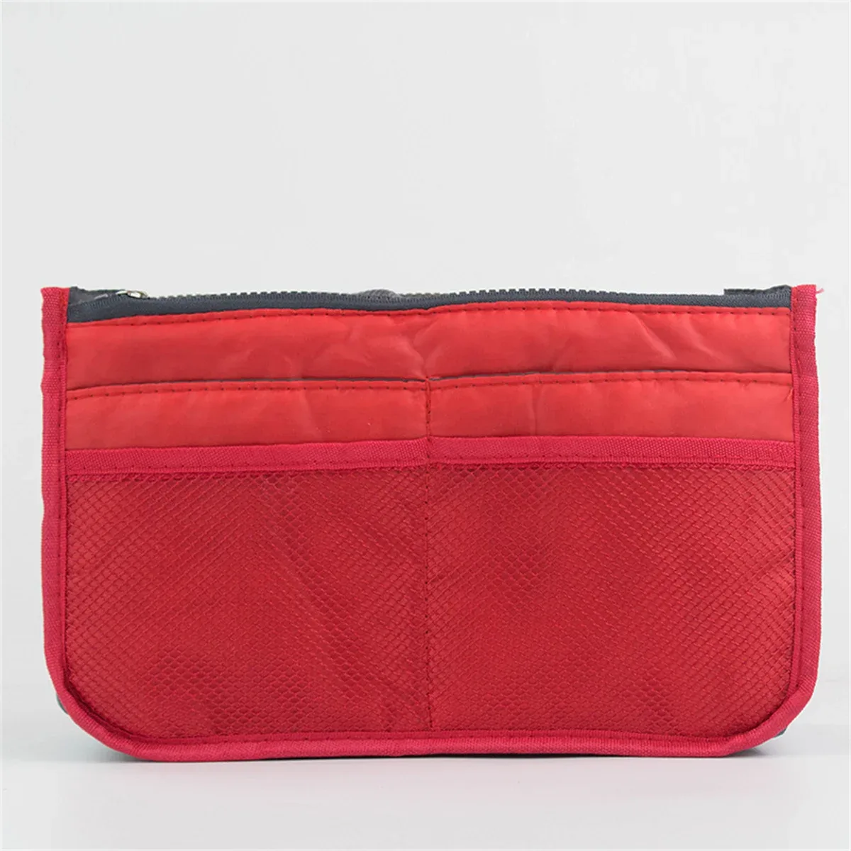sac de maquillage multifonctionnel de grande capacité, sac de voyage portable à double fermeture éclair, sac de rangement pour articles de toilette, sac pour maman, sac cosmétique multi-poches