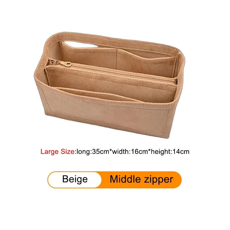 insert organisateur de sac pour h-birkin 25 30 35, sac à main en velours, sac à cosmétiques, support de rangement, sac de modification intérieure, accessoire