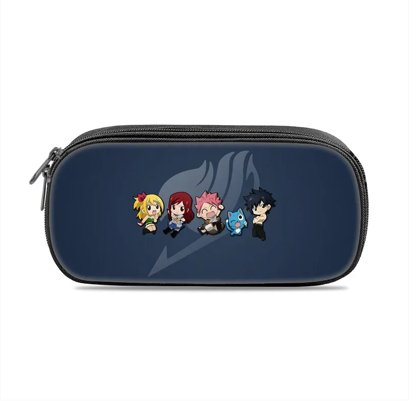 fairy tail – trousse à stylos imprimée de dessins animés, pour étudiants, garçons et filles, nouvelle collection légère, petite, grande capacité, polyvalente