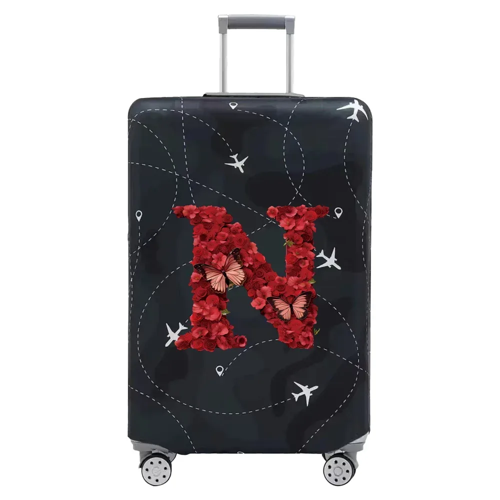 housse anti-poussière élastique pour sac de voyage, série rose, 18-32 pouces, résistante à l'usure, plusieurs styles