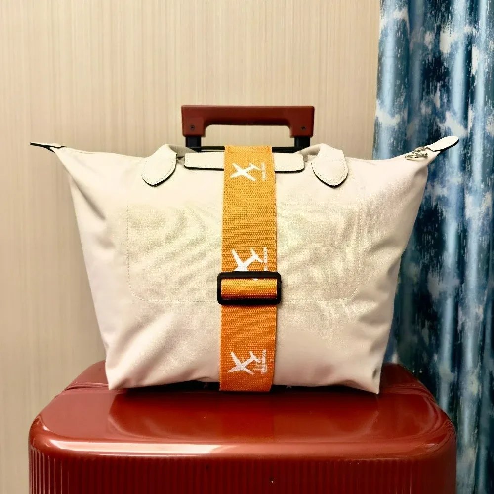 sangle fixe de bagage en nylon imprimé d'avion, sangle de bagage élastique réglable, ceintures de bagages, valise de sécurité de voyage, sangles de transport