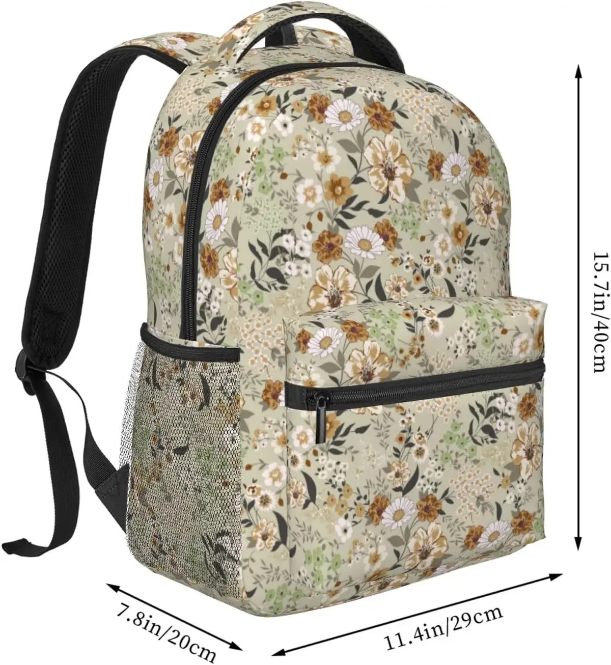 sac à dos léger pour ordinateur portable pour femme et homme, jolie petite fleur, cartable universitaire, sac de jour décontracté, sac de voyage