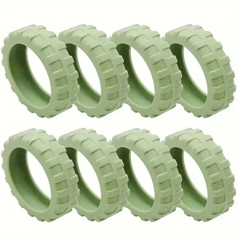 housse de roue de bagage en caoutchouc épais, manchon de protection, roue universelle résistante à l'usure, housse en silicone pour valise de voyage