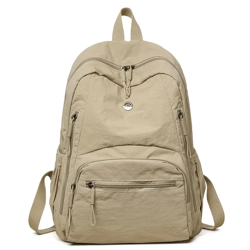 sac à dos minimaliste léger de grande capacité avec bretelles réglables, sacs à dos décontractés de voyage de sport de style collégial
