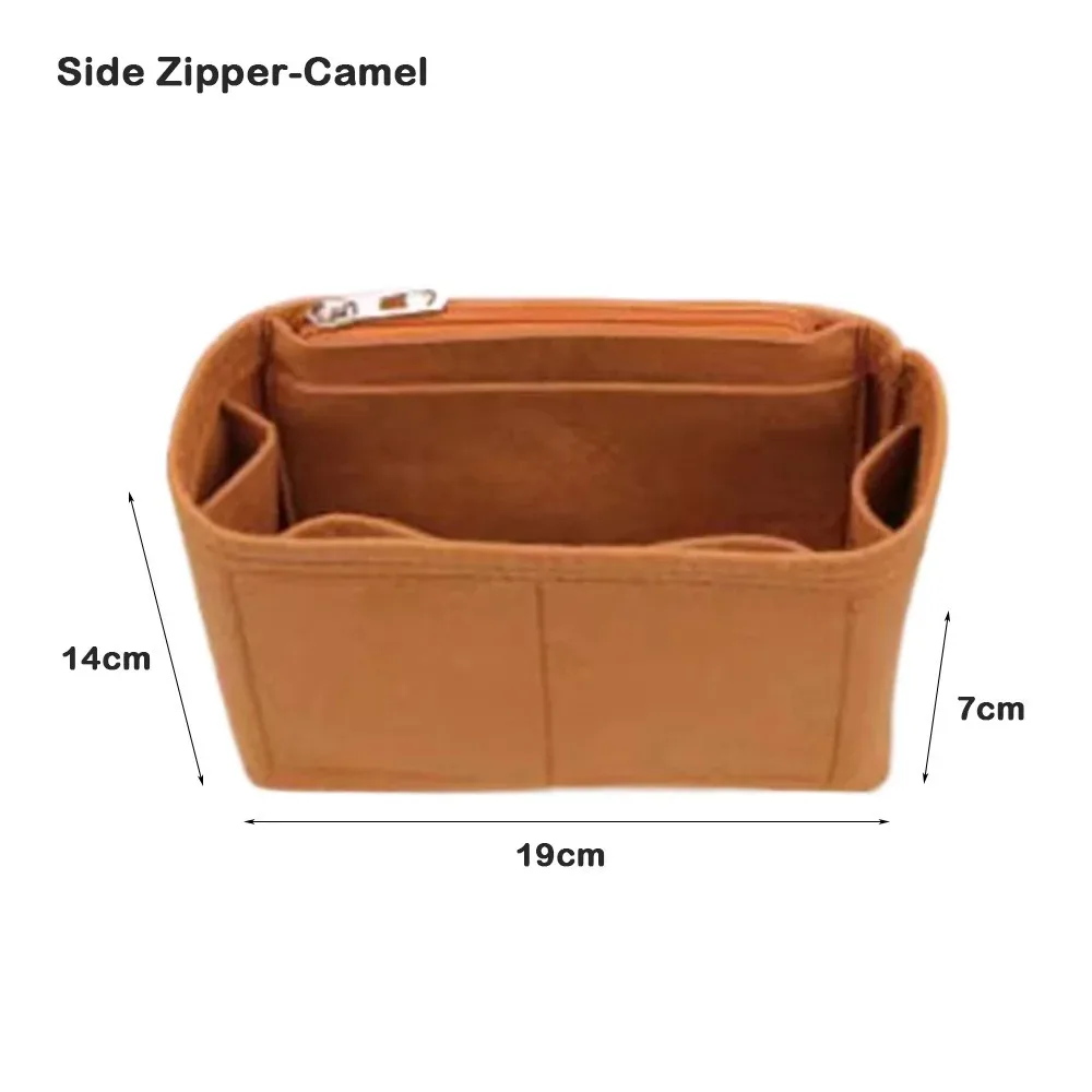 multi-couleur nouvelle feutre insérer doublure maquillage organisateur pochette sac à main sac fourre-tout sac interne sac de rangement cosmétique organisateur