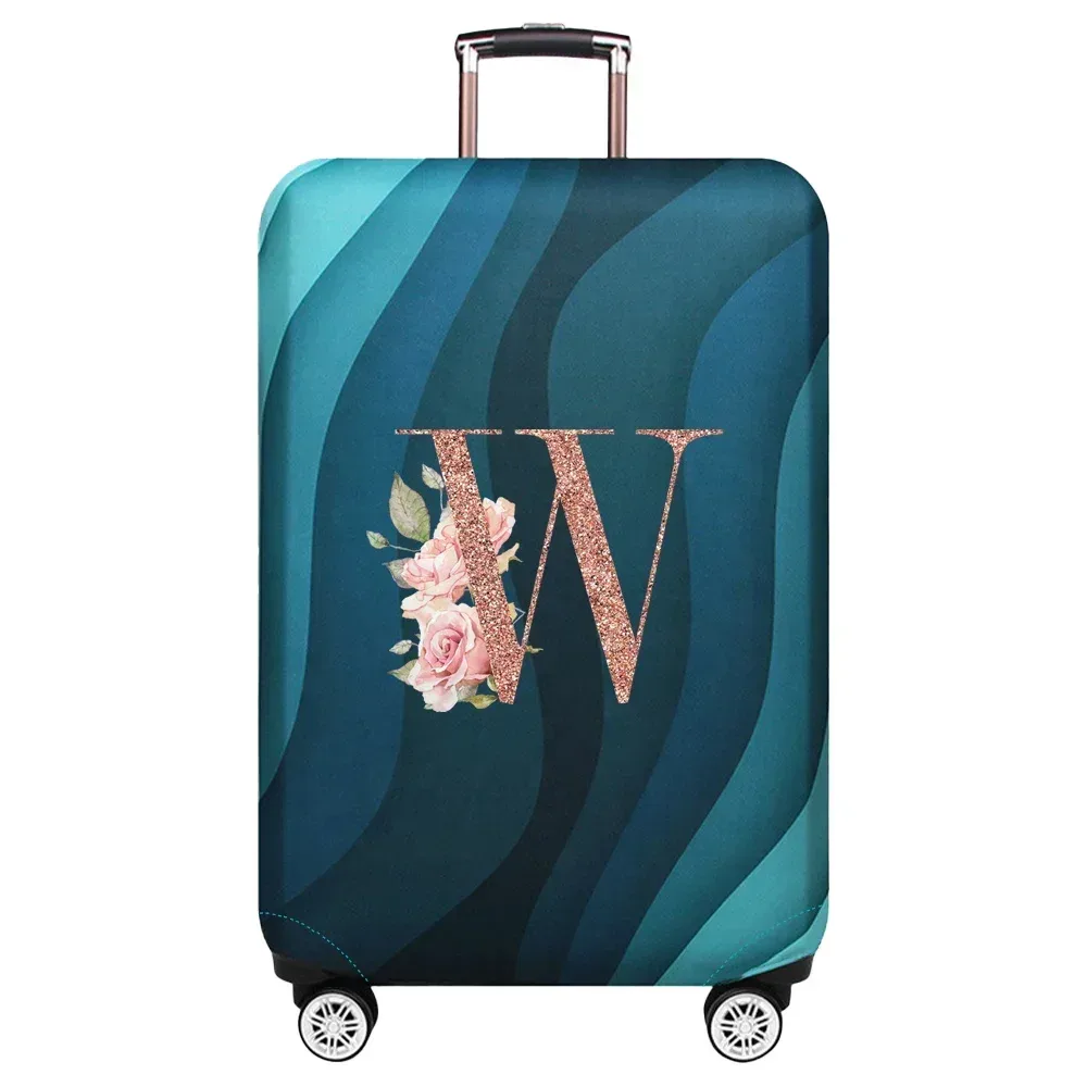 housse de protection élastique pour valise de voyage, série rose gold, adaptée aux valises de 18 à 32 pouces