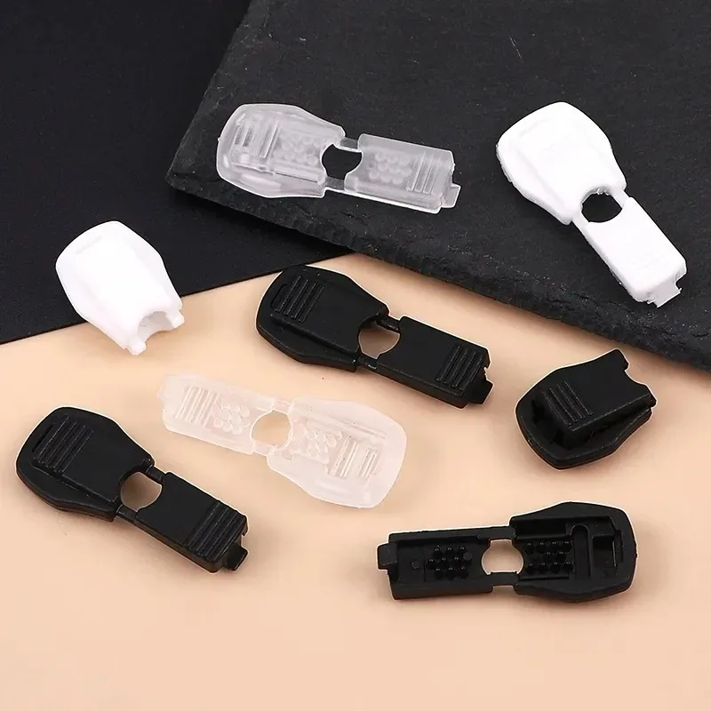 150 pièces fermeture éclair tirer cordon verrouillage extrémités bouchon zip clips corde boucle sac à dos vêtements de sport lacet paracorde lanière bricolage accessoires