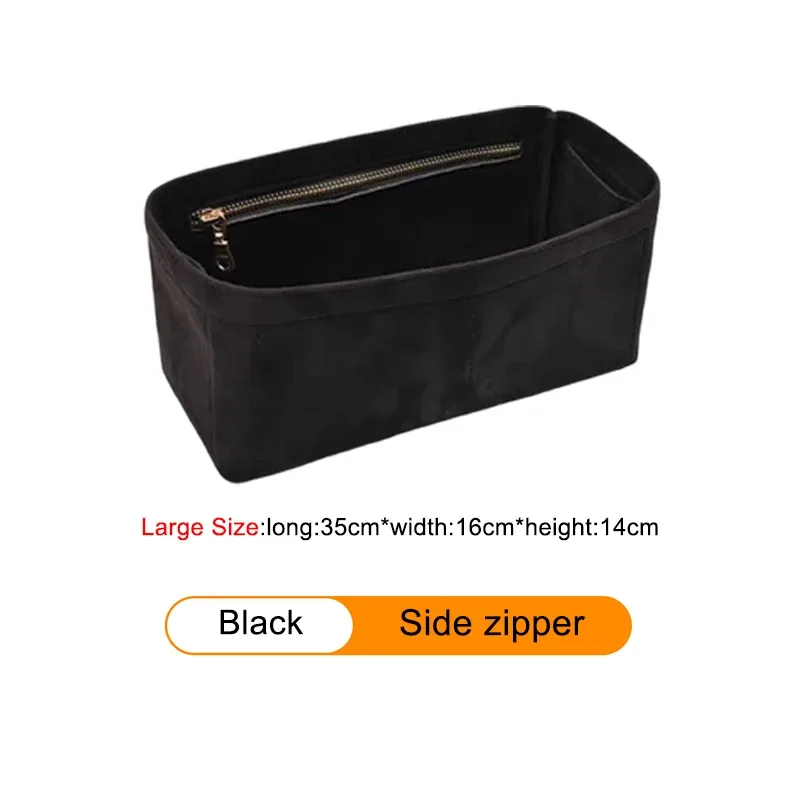 insert organisateur de sac pour h-birkin 25 30 35, sac à main en velours, sac à cosmétiques, support de rangement, sac de modification intérieure, accessoire