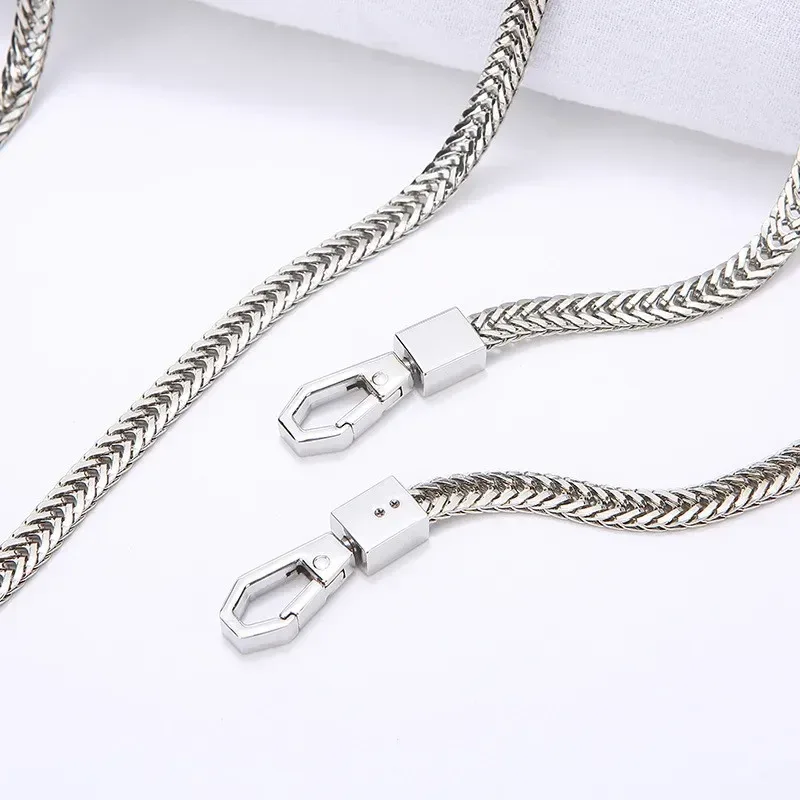chaîne métallique de remplacement pour sac à bandoulière, 20cm/40cm/60cm/100cm/120cm, bricolage, poignée en or/argent, accessoires de sac à main