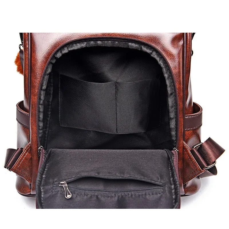 sacs à dos vintage femmes en cuir sac à dos mode anti-vol femmes sacs à dos de haute qualité loisirs sacs à bandoulière mochila