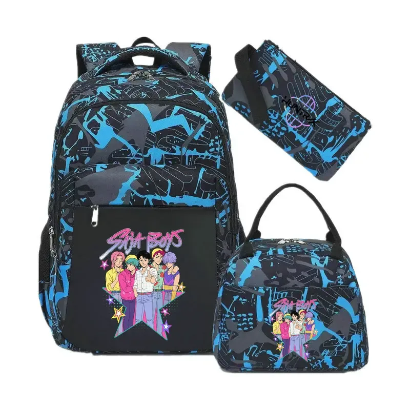 sacs d'école décontractés kpop demon hunter pour garçons et filles, sac à dos étanche de grande capacité pour ordinateur portable, sac à dos de voyage mochilas
