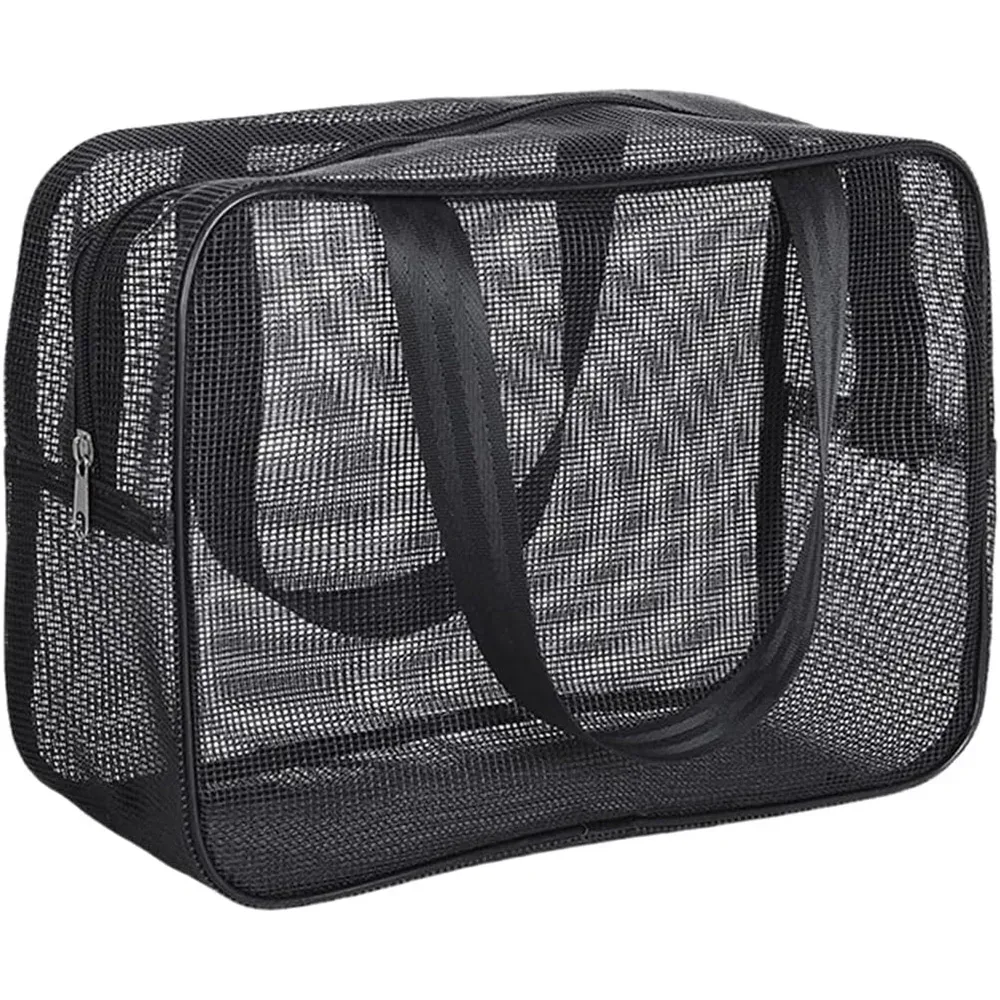 caddie de douche en maille, fourre-tout, sac de rangement de cosmétiques, sac de douche multifonctionnel, organisateur de toilette portable de grande capacité