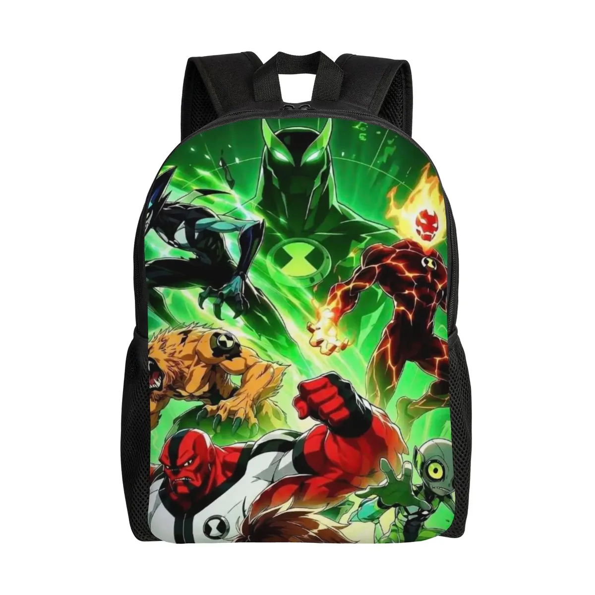 sac à dos multifonction ben 10 heatblast fiery character pour la rentrée scolaire, sac à dos pour étudiants ben 10