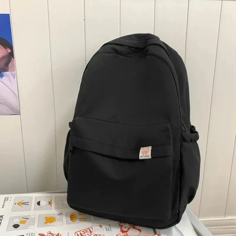 nouveau sac à dos imperméable en nylon pour femmes sac de voyage pour femmes sacs à dos cartable pour adolescentes couleur unie bookbag mochila bookbag