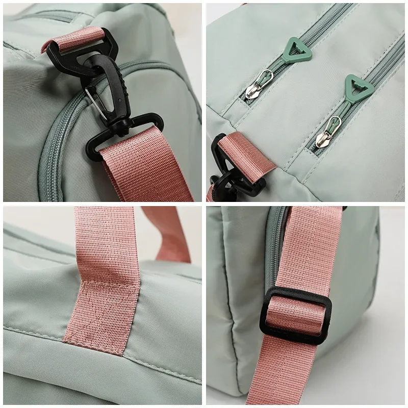 sac de sport personnalisé pour femme, sac de voyage sec, sac d'entraînement sportif, sac de yoga, bagage personnalisé, sac de week-end, logo imprimé, nom