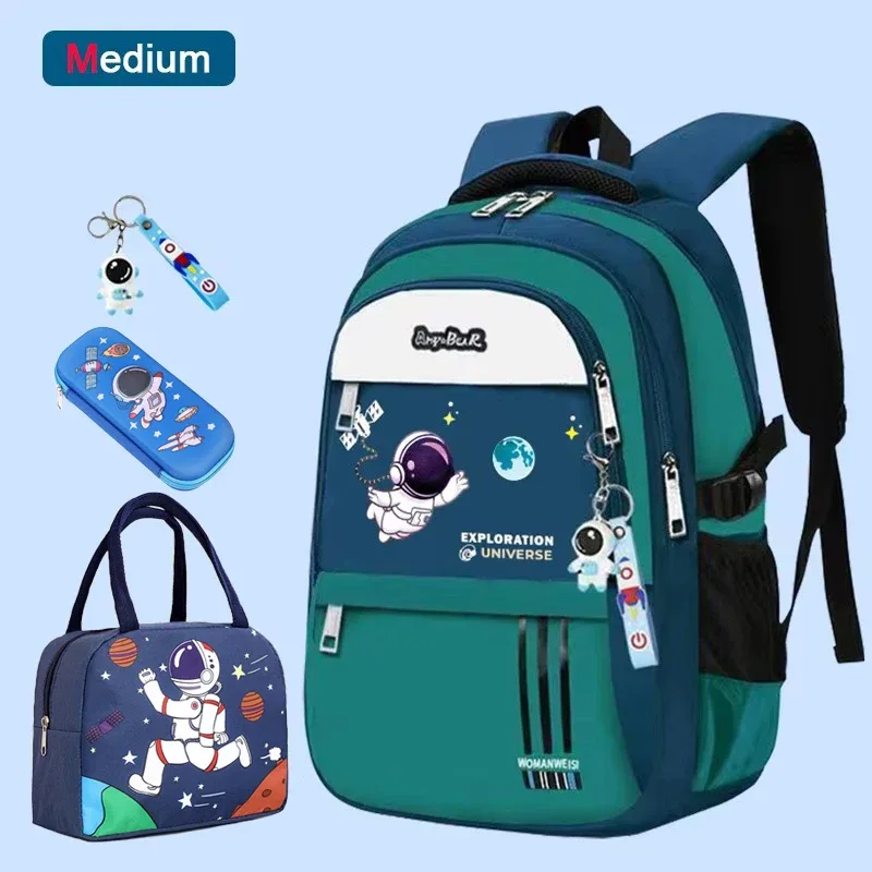 sac à dos d'école astronsominitié pour garçon, cartable étanche pour enfant du primaire